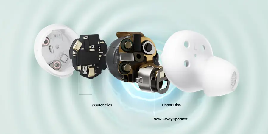 Słuchawki Samsung Galaxy Buds FE R400 grafitowe