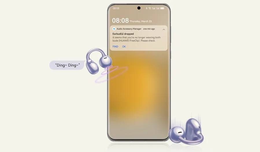 Słuchawki Huawei FreeClip czarne