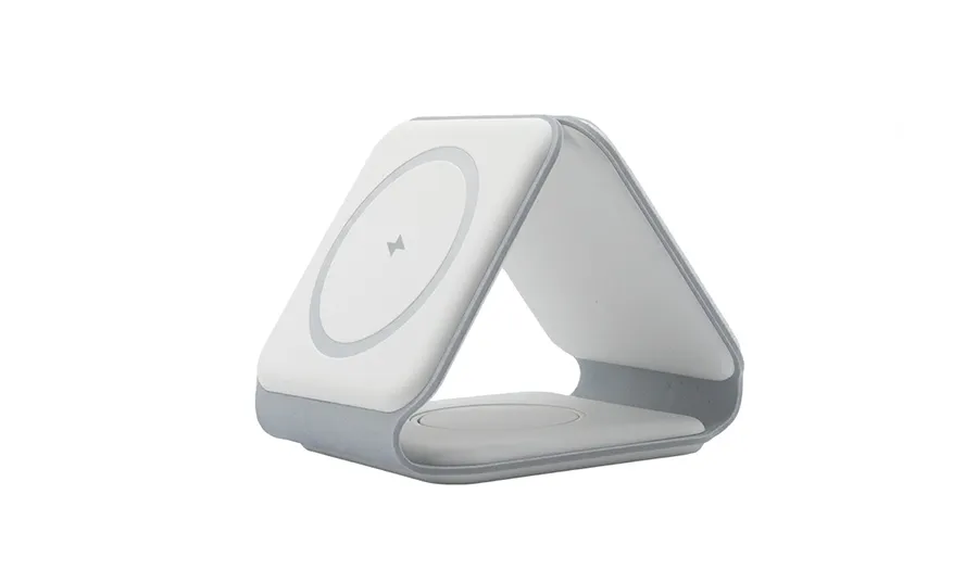 Ładowarka bezprzewodowa indukcyjna 3w1 Ecobox Magsafe 15 W biała