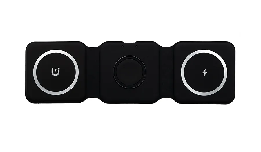 Ładowarka bezprzewodowa indukcyjna 3w1 Ecobox Magsafe 15 W czarna