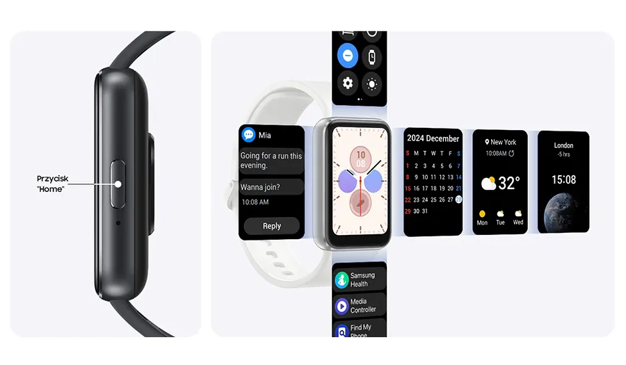 Smartband Samsung Galaxy Fit 3 różowe złoto