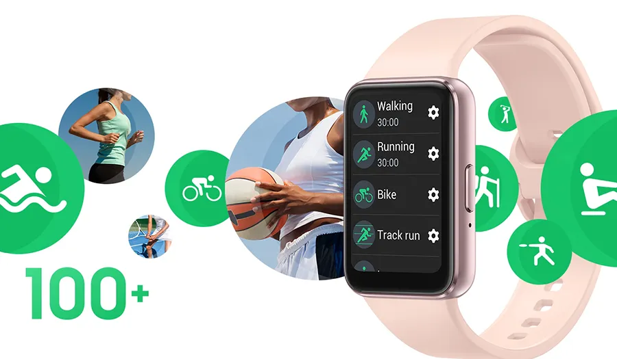 Smartband Samsung Galaxy Fit 3 srebrny