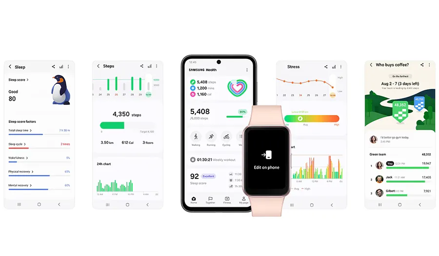 Smartband Samsung Galaxy Fit 3 szary