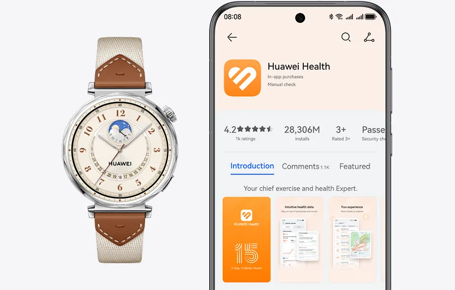 Smartwatch Huawei Watch GT5 Classic 41 mm Jana-B19L White